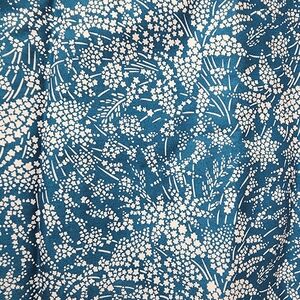 Blue and White Floral Patterned Fabric